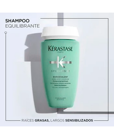 KERASTASE SPECIFIQUE BAIN DIVALENT SHAMPOO RAICES GRASAS 1 LT.