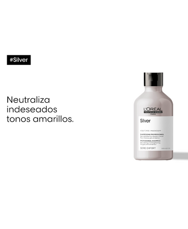 LP LOREAL SERIE EXPERT SILVER SHAMPOO 300 ML. 2025 - El Palacio De La Belleza