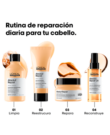 LP LOREAL SERIE EXPERT ABSOLUT REPAIR MASCARILLA GOLD QUINOA 250 ML. 2026 - El Palacio De La Belleza