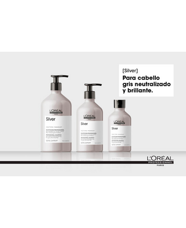 LP LOREAL SERIE EXPERT SILVER SHAMPOO 500 ML. 2026 - El Palacio De La Belleza