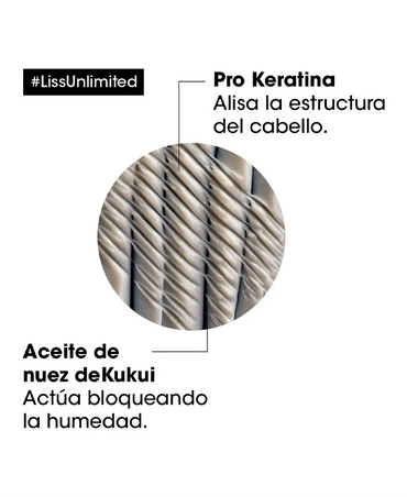 LP LOREAL SERIE EXPERT LISS UNLIMITED SHAMPOO 1500 ML. 2025 - El Palacio De La Belleza