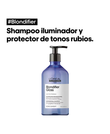 LP LOREAL SERIE EXPERT BLONDIFIER GLOSS SHAMPOO 1500 ML. 2025 - El Palacio De La Belleza