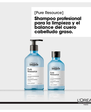 LP LOREAL SERIE EXPERT PURE RESOURCE SHAMPOO 500 ML. 2025 GRASO - El Palacio De La Belleza