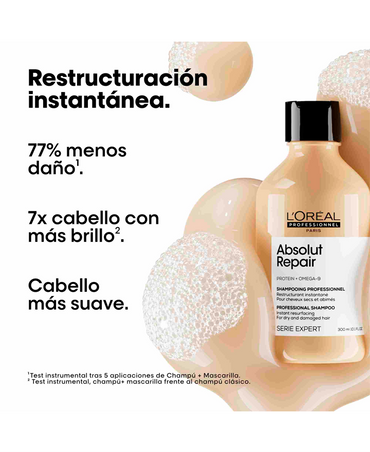 LP LOREAL SERIE EXPERT ABSOLUT REPAIR SHAMPOO GOLD QUINOA 1500 ML. 2026 - El Palacio De La Belleza