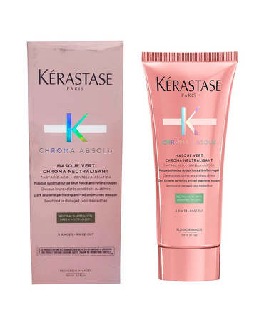 KERASTASE CHROMA ABSOLU MASQUE VERT NEUTRALISANT 150 ML.