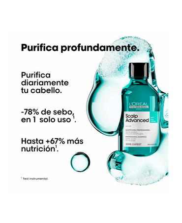 LP LOREAL SERIE EXPERT SCALP ADVANCED CONTROL ANTI GRASA SHAMPOO 500 ML.2026