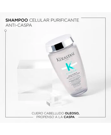 KERASTASE SYMBIOSE BAIN PURETE ANTI CASPA CUERO CAB GRASO SHAMPOO 250 ML.