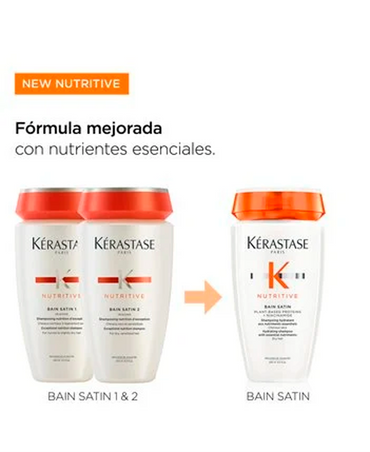 KERASTASE BAIN SATIN PLANT BASED PROTEINS SHAMPOO 250 ML.