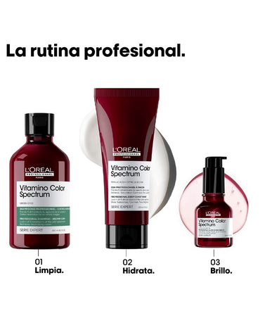 LP LOREAL SERIE EXPERT VITAMINO COLOR SPECTRUM SHAMPOO GREEN DYES 300 ML. 2026