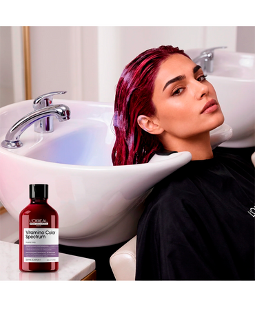 LP LOREAL SERIE EXPERT VITAMINO COLOR SPECTRUM SHAMPOO PURPLE DYES 300 ML. 2026