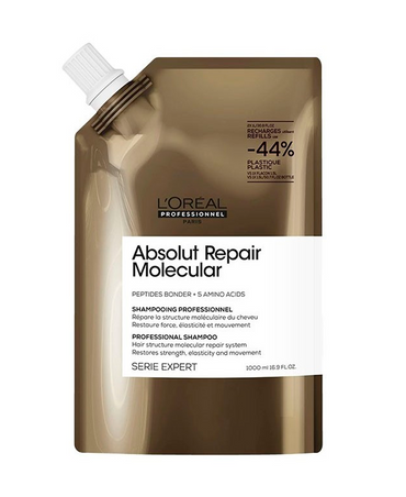 LP LOREAL SERIE EXPERT ABSOLUT REPAIR MOLECULAR SHAMPOO 1000 ML. REFILL