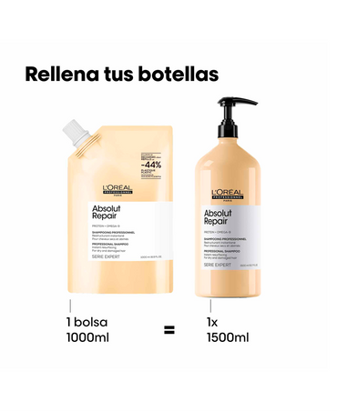 LP LOREAL SERIE EXPERT ABSOLUT REPAIR SHAMPOO 1000 ML. REFILL 2026