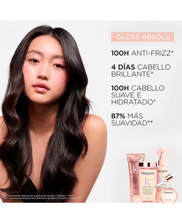 KERASTASE GLOSS ABSOLU BAIN HYDRA-GLAZE 250 ML. - El Palacio De La Belleza
