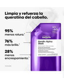 LP LOREAL SERIE EXPERT KERATIN ALPHA SLEEK SHAMPOO 1000 ML. REFILL 2026