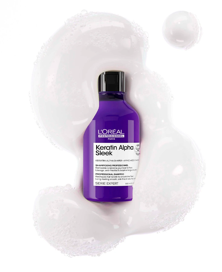 LP LOREAL SERIE EXPERT KERATIN ALPHA SLEEK SHAMPOO 300 ML. 2026