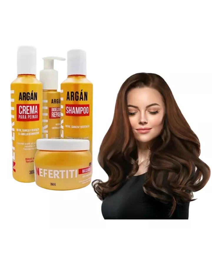 NEFERTITI ARGAN KIT C/4 PZAS.