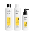 NIOXIN SISTEMA 1 CABELLO NATURAL AFINAMIENTO LEVE  150/150/50 ML. - El Palacio De La Belleza