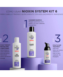 NIOXIN SISTEMA 6 QUIMICAMENTE TRATADO AFINAMIENTO EVIDENTE 150/150/50 ML. - El Palacio De La Belleza