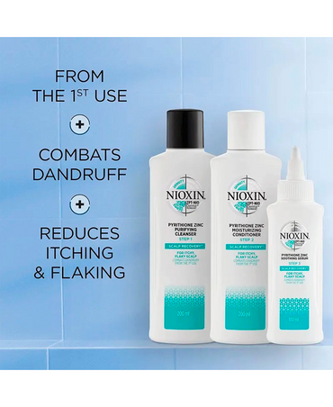 NIOXIN SISTEMA SCALP RECOVERY ANTI-DANDRUFF 200/200/100 ML. - El Palacio De La Belleza