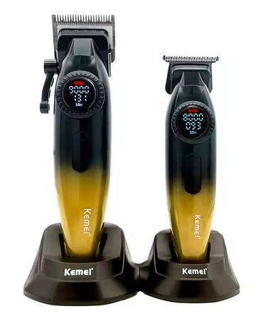 KEMEI ESTUCHE CERRADURA CLAVE COMBO CLIPPER /TRIMMER KM-1867+1868 GOLD
