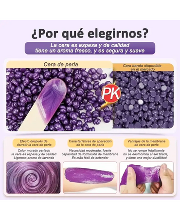 MAXCARE CERA DEPILATORIA ELASTICA 400 GRS. ALOE