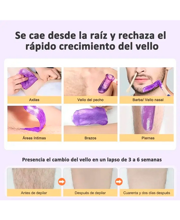 MAXCARE CERA DEPILATORIA ELASTICA 400 GRS. ALOE