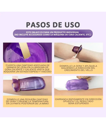 MAXCARE CERA DEPILATORIA ELASTICA 400 GRS. ALOE