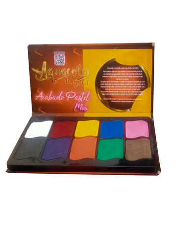 BELLET AQUACOLOR PALETA MINI PASTEL 10 TONOS