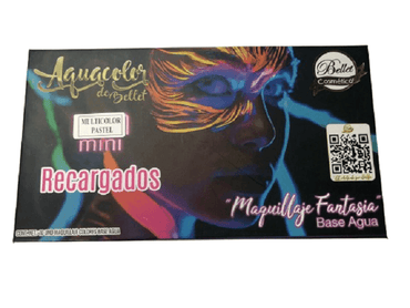 BELLET AQUACOLOR PALETA MINI PASTEL MULTICOLOR 10 TONOS