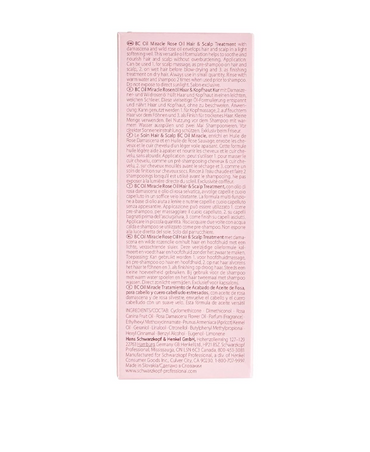 SCHWARZKOPF BC OIL MIRACLE ROSE HAIR & SCALP 100 ML.