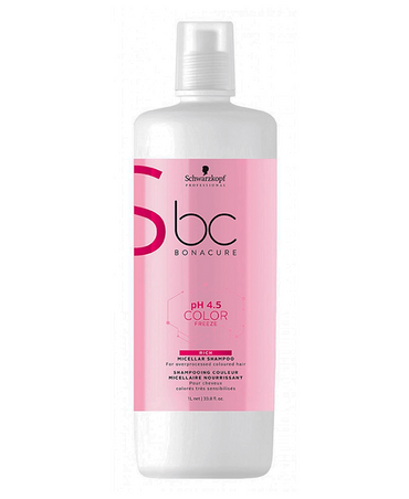 SCHWARZKOPF BC COLOR FREEZE SHAMPOO ENRIQUECIDO 1000 ML.