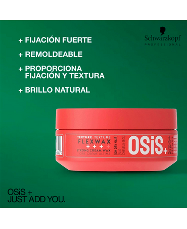 SCHWARZKOPF OSIS FLEXWAX CERA DE CONTROL FUERTE 85 ML. - El Palacio De La Belleza