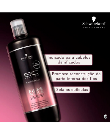 SCHWARZKOPF BC FIBRE FORCE SHAMPO 1000 ML. - El Palacio De La Belleza