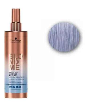 SCHWARZKOPF BLONDME INSTANT BLUSH 250 ML. STEEL BLUE (D) - El Palacio De La Belleza
