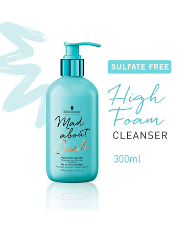 SCHWARZKOPF MAD ABOUT CURLS HIGH FOAM SHAMPOO 1000 ML. - El Palacio De La Belleza