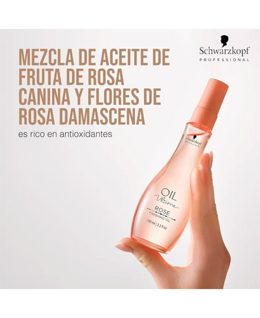SCHWARZKOPF NUEVO OIL ULTIME ROSE FINISHING OIL 100 ML.