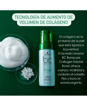SCHWARZKOPF NUEVO BC COLLAGEN VOLUME BOOST CONDITIONER FOAM 150 ML. - El Palacio De La Belleza