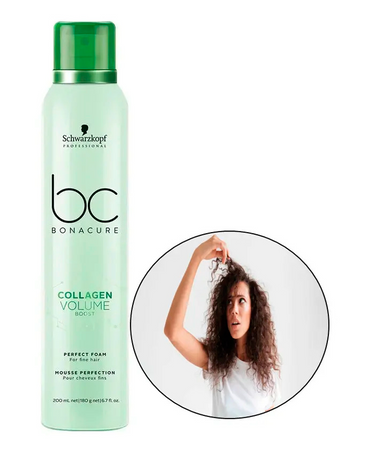 SCHWARZKOPF NUEVO BC COLLAGEN VOLUME BOOST PERFECT FOAM 200 ML. - El Palacio De La Belleza