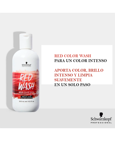 SCHWARZKOPF COLOR RED WASH SHAMPOO 250 ML. - El Palacio De La Belleza