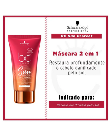 SCHWARZKOPF BC SUN PROTECT TRAMIENTO 2 EN 1 75 ML. - El Palacio De La Belleza