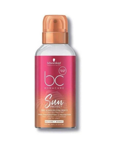 SCHWARZKOPF BC SUN PROTECT SPRAY PREPARATION BEFORE AVANT 100 ML.