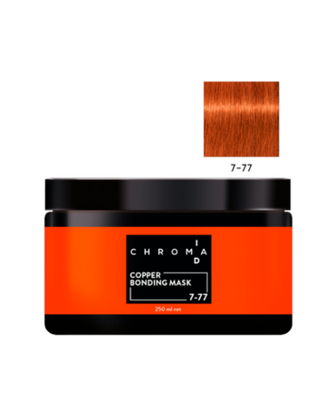 SCHWARZKOPF CHROMA ID BONDING COLOR MASK 250 ML. 7-77 COPPER