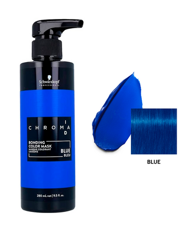 SCHWARZKOPF CHROMA ID BONDING COLOR MASK 280 ML. BLUE BLEU