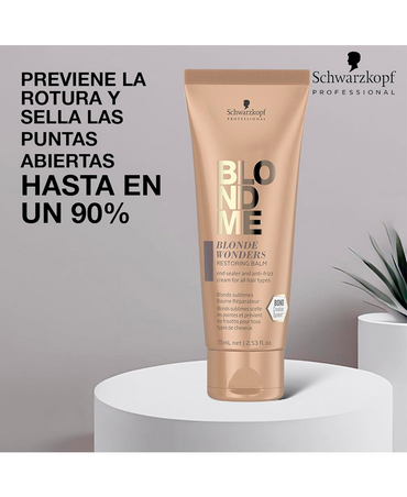 SCHWARZKOPF BLONDME BLONDE WONDERS RESTORING BALM 75 ML.