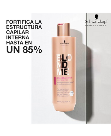 SCHWARZKOPF BLONDME ALL BLONDES LIGHT SHAMPOO 300 ML.