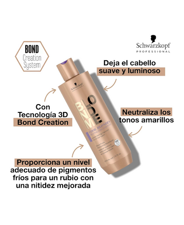 SCHWARZKOPF BLONDME COOL BLONDES NEUTRALIZING SHAMPOO 300 ML.