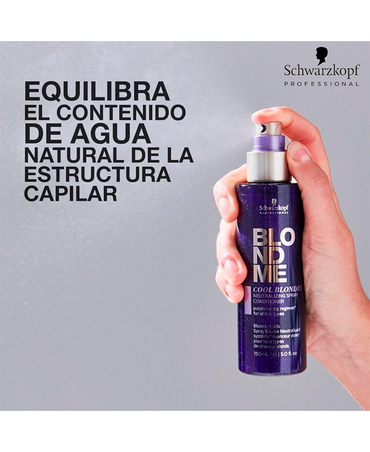 SCHWARZKOPF BLONDME COOL BLONDES NEUTRALIZING SPRAY CONDITIONER 150 ML.