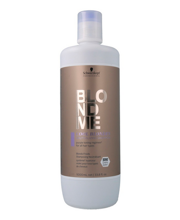 SCHWARZKOPF BLONDME COOL BLONDES NEUTRALIZING SHAMPOO 1000 ML.
