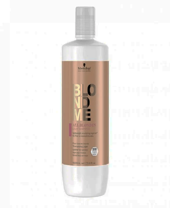 SCHWARZKOPF BLONDME ALL BLONDES LIGHT SHAMPOO 1000 ML.