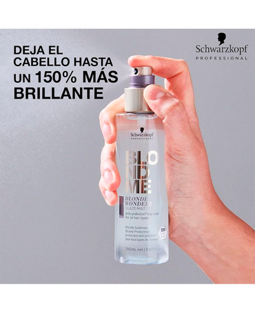 SCHWARZKOPF BLONDME BLONDE WONDERS GLAZE MIST 150 ML. - El Palacio De La Belleza
